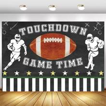 Rugby Oval Ball Running Men Racing Game Theme Party Backdrops Sportsmen Birthday Championship Celebration Photo Background 2024 - buy cheap