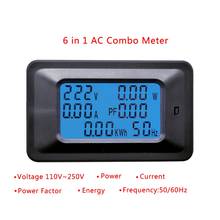 20/100a ac lcd digital painel medidor de energia watt monitor tensão kwh voltímetro amperímetro 2024 - compre barato