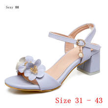 Women Sandals High Heels Slippers Peep Toe Pumps Summer Shoes Woman High Heel Sandals Small Plus Size 31 - 43 2024 - buy cheap