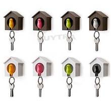 Gadget Wall 1 Pcs Birdhouse Key Ring Keychain Hook Home Sparrow Hot Fashion Lover New Holder 2024 - buy cheap