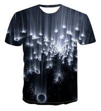 Camiseta quadrada geométrica da moda, camiseta masculina de cor simples e com estampa 3d única, s-6xl, 2020 2024 - compre barato