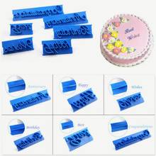 6Pcs DIY Mold Decor Alphabet Number Letter Impress Set Cake Cookie Biscuit Stamp Embosser Cutter Gift Cake Tools 2024 - buy cheap