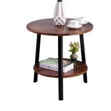 Simple small coffee table double table sofa side table bed small round table balcony table small apartment corner 2024 - buy cheap