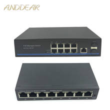 Management 8 Port 10/100/1000Mbps PoE Ethernet Switch Managed Switch With 2 Gigabit SFP Slots IGMP VLAN Management PoE Switch 2024 - buy cheap
