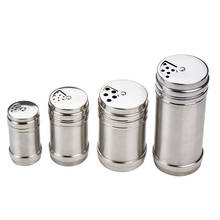 Stainless steel powder seasoning pot MSG pot pepper bottle barbecue pepper pot seasoning bottle multi-purpose single spice 2024 - buy cheap