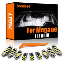 Zoomsee canbus para renault megane i ii iii iv 1 2 3 4 cc (1995 a 2017) auto lâmpada led interior cúpula mapa luz de leitura kit 2024 - compre barato