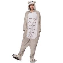 Пижамы Kigurumi Totoro neighbore onesies, комплекты, костюм с животными, пижамы унисекс с героями мультфильмов, косплей, пижамы, одежда для сна 2024 - купить недорого