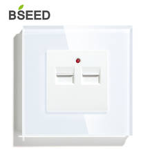 BSEED-enchufe de pared doble USB, Panel doble negro, dorado y blanco 2024 - compra barato