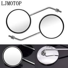 Free Shipping Motorcycle Round Back View Mirror Moped Side Mirror 8mm 10mm For Honda CB600F CBF600 CBR600F Hornet 250 cb400 2024 - buy cheap
