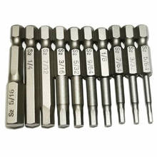 10pcs Imperial Hex Shank Screwdriver Bits Allen Wrench Drill Bit Magnet Tips Quick Release Screwdriver Bit Screwdriver Bits Hand 2024 - buy cheap