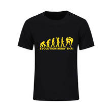 Evolution Muay Thai Fighter Short Sleeve T Shirt O-Neck 2020 Men's T-Shirts Tee Shirt Design Classical Hombre DIY Special Tshirt 2024 - buy cheap