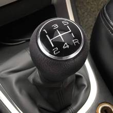 Perilla de palanca de cambios de coche, cubierta de palanca de cambios de cuero de 5 velocidades para Citroen y Peugeot, color negro, d18 2024 - compra barato