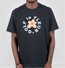 Рубашка X Golf Le Flower, выберите размер, Тайлер The Creator Wang, Розовая белая уличная футболка унисекс, новая модная футболка 2024 - купить недорого