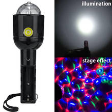Flash luz de palco led dois em um, laser, discoteca, dj, iluminação, bola de cristal, lâmpada de festa para casa, bar, ktv, decoração ao ar livre
