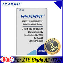 HSABAT 3950mAh Li3714T42P3h765039 Battery for ZTE Blade A3 Battery T220 AF3 T221 A5 AF5 2024 - buy cheap