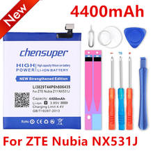 2pcs/chensuper Li3829T44P6h806435 4400mAh For ZTE Nubia Z11 NX531J High Quality Phone Battery 2024 - buy cheap