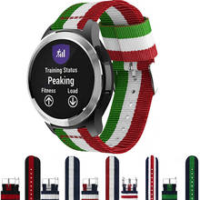 Quick Release Canvas Nylon Strap For Garmin Vivoactive4 3 4s Smart Watch Band Bracelet For Garmin Vivoactive4 3 4S Straps Correa 2024 - buy cheap