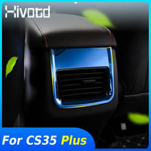Hivotd-cubierta de salida de aire trasera para reposabrazos, embellecedor, accesorios de decoración Interior, piezas de estilo de coche para Changan CS35 Plus 2018 2019 2020 2024 - compra barato