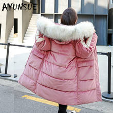 AYUNSUE Winter Coat Women Clothes 2022 Parka Korean Warm Jacket Womens Coats Big Fur Collar Hooded Wmen Parkas 1801 YY2011 2024 - buy cheap