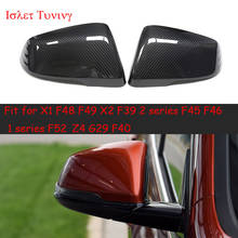 Cubierta de espejo retrovisor lateral de fibra de carbono, tapas de retrovisores para BMW X1, F48, F49, F45, F46, F52, F39, X2, Z4, G29, F40, F44, F46, 2014 + 2024 - compra barato