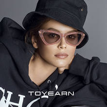 Новинка 2020, роскошные брендовые дизайнерские модные сексуальные женские солнцезащитные очки кошачий глаз, Женские винтажные градиентные солнцезащитные очки для женщин, UV400 2024 - купить недорого