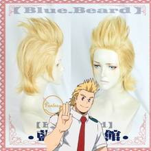 Boku no hero academia mirio toogata peruca dourada, peruca de cosplay de my hero academia + boné com peruca grátis 2024 - compre barato