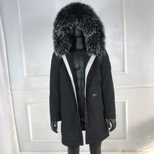 Winter Jackets Parka Hooded Windproof Warm Fashion Male Real Fur Parkas Real Fox Fur Collar Rabbit Fur Lined Parka 2024 - buy cheap