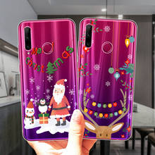 Cute Cartoon Elk Merry Christmas Snow Silicone Phone Case For Huawei Honor 30 10i 20i 9X 8X Mate 10 20 Lite Pro Soft Clear Cover 2024 - buy cheap