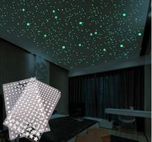 202 unids/set 3D Bubble Estrellas luminosas Dots pegatina de pared niños dormitorio calcomanía de decoración del hogar resplandor en la oscuridad DIY Sticker 2024 - compra barato