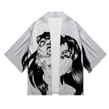 Junji fantasia de kimono japonês 3d, cosplay para homens e mulheres, manga curta, roupa de rua kpop 2020 2024 - compre barato