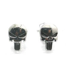 Unisex 316L Stainless Steel Punk GothicThe Punisher Skull Skeleton Stud Earrings 2024 - buy cheap