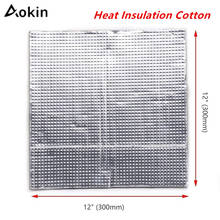 1Pcs Heat Insulation Cotton 200/300mm Foil Self-adhesive Insulation Cotton 10mm Thickness 3D Printer Heating Bed Sticker 2024 - buy cheap