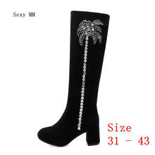 Spring Autumn High Heel Women Thigh High Boots Woman Knee High Boots High Heels Botas Small Plus Size 31 32 33 - 40 41 42 43 2024 - buy cheap