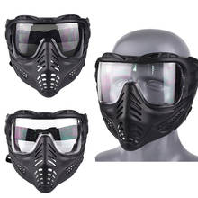 Tático anti-fog máscara de tiro de proteção rosto cheio máscara airsoft paintball capacete de segurança óculos de proteção de combate jogos de guerra acessórios 2024 - compre barato
