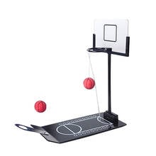 Mini jogo de basquete dobrável, conjunto portátil de jogo de basquete para alívio do estresse na mesa de escritório, presente de aniversário 2024 - compre barato