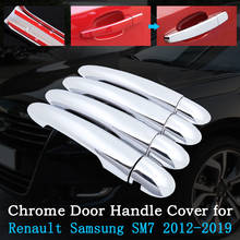 Chrome Car Handle Cover Terse Protector Shell for Renault Samsung SM7 L47 MK2 2013 2015 2016 2017 2018 2012~2019 Car Accessories 2024 - buy cheap