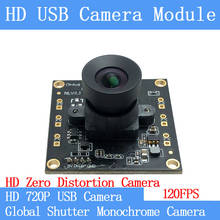 32*32mm HD 120FPS MJPEG USB Camera Module Non Distortion monochrome Global Shutter High Speed UVC Linux 720P Surveillance camera 2024 - buy cheap