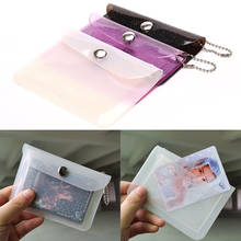Mini carteira de pvc transparente, à prova d'água, porta-cartões de visita, para moedas e meninas, bolsa de armazenamento para meninas, 1 peça 2024 - compre barato