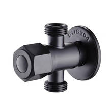 Bathroom Angle Filling Valve Faucets Black 304 Stainless Steel Kitchen Cold Hot Mixer Tap Accessories Standard G1/2 Threaded 2024 - buy cheap