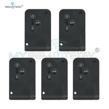 Remtekey 5pcs Smart Key Card for Renault Megane 2 Megane II Intelligent 3 Button 433mhz PCF7947 with Key Insert Plug in 2024 - buy cheap