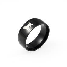 MOREDEAR-anillo de acero de titanio para hombre y mujer, accesorio personalizado, grabado, 4mm, 6mm, 8mm