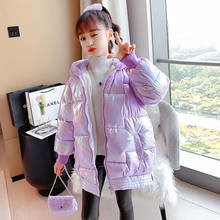 Winter Fashion Coats For Age 3 4 5 6 8 10 12 Year Casual Cute Baby Girl Down Jackets Outerwear Warm Hooded Kids Winter Coats 2024 - buy cheap