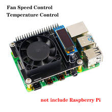 Raspberry Pi Intelligent Temperature Control Fan Speed Control with LCD Cooling Fan For Raspberry Pi 4 Model B 4B/3B/3B+ 2024 - buy cheap