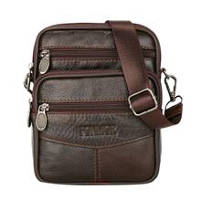 Mens Leather Small Messenger Bag Satchels Multifunctional Crossbody Shoulder Bag Genuine Leather Crossbody Bags Dropshipping 2024 - buy cheap