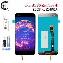 Display lcd para smartphone, tela de 5.5 polegadas, sensível ao toque, peça de reposição para asus zenfone 4, ze554kl 2024 - compre barato