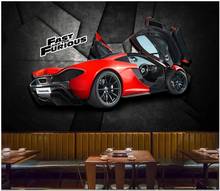 WDBH Custom photo 3d wallpaper Industrial style red sports car home decor living room 3d wall murals wallpaper for walls 3 d 2024 - buy cheap