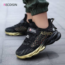 RECOISIN 2021 Fashion Kids Shoes Boys Brethable Mesh Casual Running Sports For Boys Sneakers Children Shoes Chaussure Enfant 2024 - buy cheap