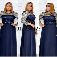 2021 Dashiki African Fashion Long sleeve Sexy Plus Size Chiffon Long Dress with For Lady 2024 - buy cheap