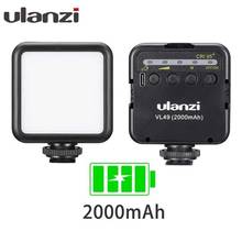 Ulanzi VL49 6W RGB LED Video Light 2000mAh Built-in Battery 5500K Photographic Lighting U-Bright 2700K-3500K Vlog Fill Light 2024 - buy cheap