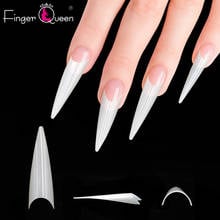 Fingerqueen 500Pcs Long Ballerina Actor Fake Nails Tips Extra Long Stiletto False Nails Painted Party Nail Art Decoration FQ914 2024 - buy cheap